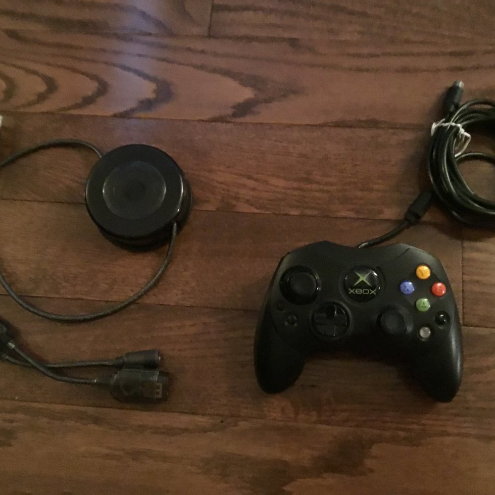 Microsoft Original Xbox Video Game Controller with Included Cable Extension!